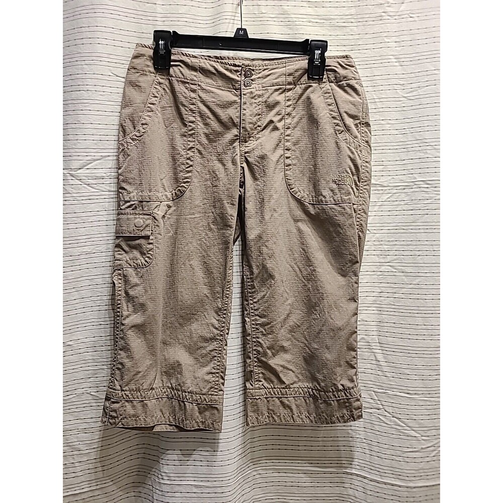 The North Face Women’s Tan Motion Cargo Capri Activewear Pants Size 6
